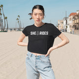 She Rides OG Cropped Tee