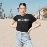 She Rides OG Cropped Tee